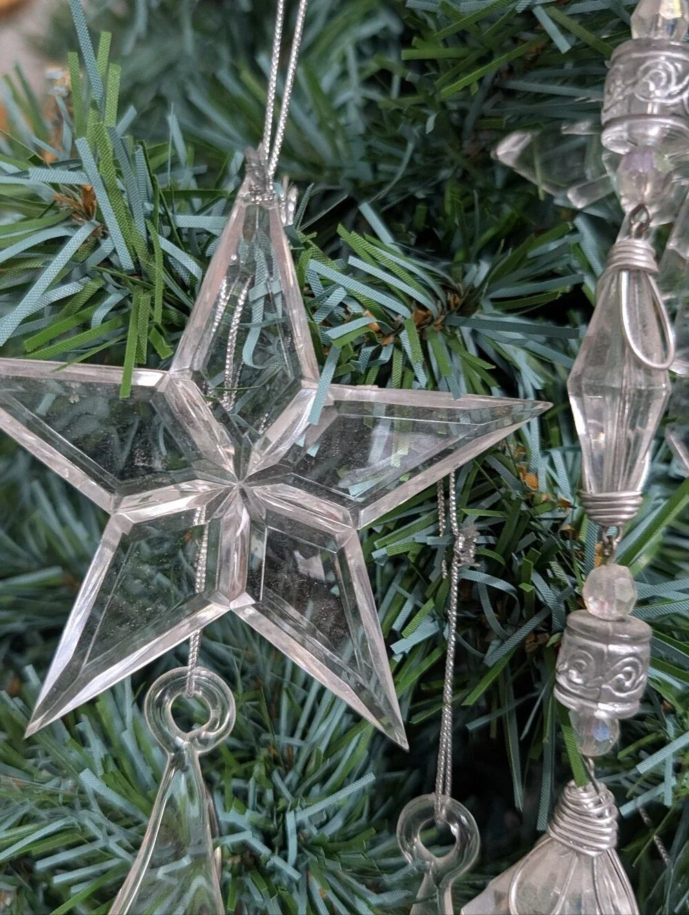 Vintage clear acrylic
